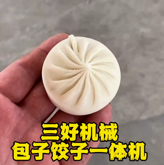 包子餃子一體機(jī)成型效果